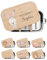 wunderwunsch® - Personalisierte Brotdose für Kinder - Robuste und Individuelle Edelstahl Brotdose mit Namen - Personalisierte Geschenke für Kinder (GROSS Edelstahl,Hase)