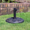 Unibos Heavy Duty 9kg Cast Iron Effect Parasol Base with Floral Pattern Heavy Duty Metal Garden Patio Furniture Stand for Umbrella Cast Iron Effect Parasol Base