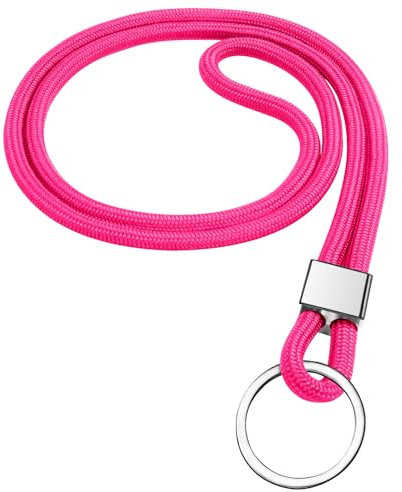 Vicloon Schlüsselband, Nylon Lanyards mit karabiner, Schlüsselbänder Umhängebänder mit Drehbarem Metallclip Abnehmbare Neck Lanyard Langes Handgelenk Paracord Schlüsselanhänger