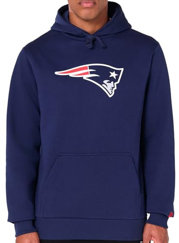 New Era New England Patriots NFL Team Logo Hoody Blau Kapuzenpullover - XL