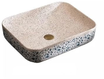 MPOPO Lavabo de salle de bain à poser - Petite taille - Lavabo simple - Lavabo simple - Lavabo domestique (A)