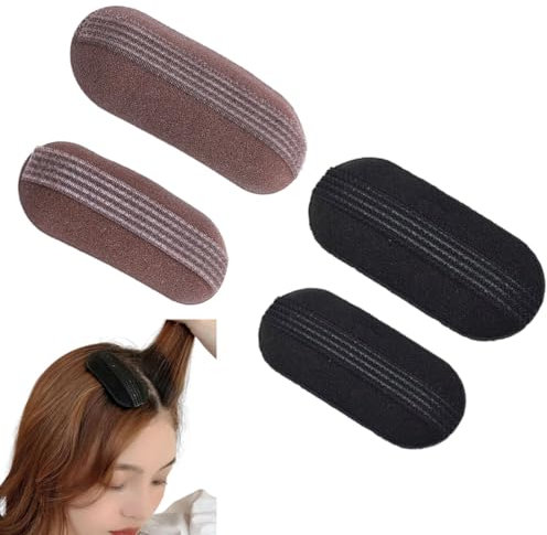 4 piezas de pelo de aumento de volumen del cabello Cojín,Accesorios para el cabello Herramientas Accesorios para Mujeres Niñas DIY Estilo de pelo Mejora de peine esponja de pelo Bun,
