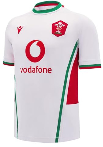Macron Wales WRU 2024/25 Adults Six Nations Away Rugby Shirt