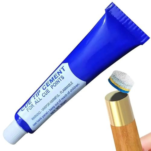 Weduspaty Pool Cue Tips Glue for Billiard Pool Cue Tips, 0.7oz Glue Stick, Epoxy Resin Glue, Slow-Drying Glue, Cue Tip Repair Accessories, glue sticks