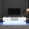 Jaxenor 160cm High Gloss LED TV Stand Cabinet for 70-79 Inch TVs, Media Unit with 16 Colour Lighting, 2 Drawers & Storage Shelves - Modern Entertainment Unit for Living Room