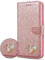 DN-Technology iPhone 16 Case (6.1 inch) Phone Case Heart Diamond Designer Leather Wallet For Women Phone Cover For iPhone 16 (ROSE GOLD)