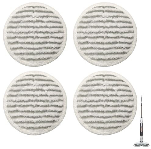 Bettinay 4PCS Replacement Pads for Shark S6002UK S7201UK Steam Mop, Scrub Mop Pads for All Sealed Hard Floors