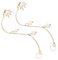 LRXIYODE Wireless Earphone Safety Chain Silicone Drop Hook Earrings for Earbuds Copper Silicone Design for and Work