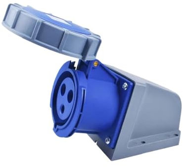 WYOBHOTCP Spina e Presa Industriale IP67 16A 32A 3 Pin 4 Pin 5 Pin Presa da Parete Accoppiatore da Pannello 220V 380V 415V(Wall Socket 3P 32A)