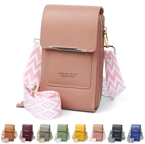 DBPBToU Borsa Tracolla Donna In Pelle PU Stile | Porta Cellulare Da Collo Con Cinturino Regolabile, Borsetta Tracolla Donna Piccola