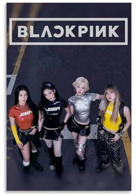 XKDOGKE Blackpink Poster Kpop Music Band Korean Girl Für Zimmer, Ästhetische Leinwand-Wandkunst, Schlafzimmer-Dekor Posters 12x18inch(30x45cm)