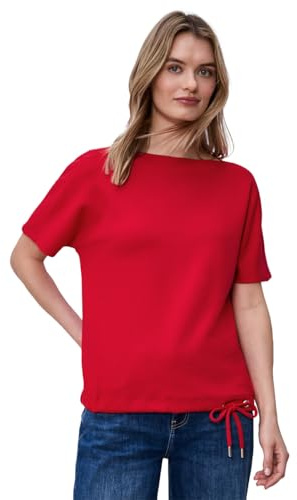 Damen Dropped Shoulder Shirt mit Rippdetail