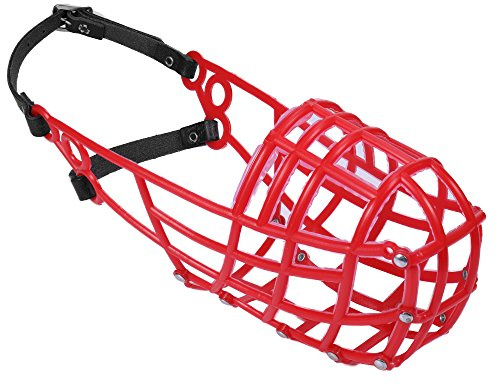 Don Pare 107 Windhund-Rennmaulkorb in Rot für Lange Schnauzen, Greyhound, Galgo, Lurcher, Saluki · Schnauzenumfang bis 24 cm · für Coursing, Auslauf & Hunderennen