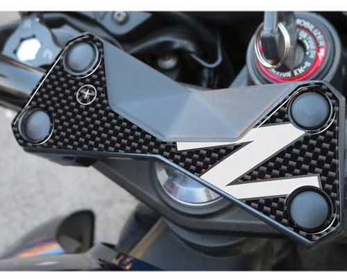 labelbike - Adesivo in Resina 3D Decorazione e Protezione di Moto Piastra Forcella compatibile con KAWASAKI Z750 Z1000 ''Z'' - Colore Bianco