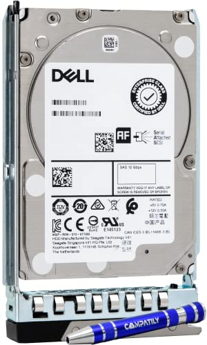 Dell 401-ABHQ 2,4 TB 10K SAS 2,5 Zoll PowerEdge Enterprise Festplatte in 14G Tray Bundle mit kompatiblen Schraubendreher kompatibel mit R940XA R840 R440 R640 R6415 R740 R740XD R7415 R7425 R940