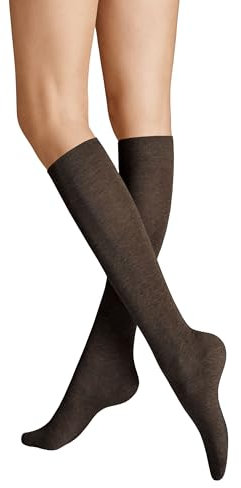 Hudson Damen Kniestrümpfe Relax Cotton wärmend Brownmel. 0763 39-42