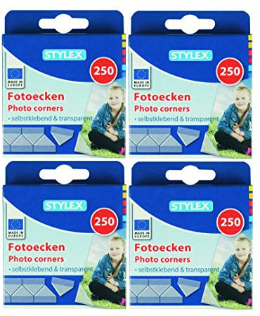 Stylex 31080 Fotoecken, selbstklebend (1000 Fotoecken)