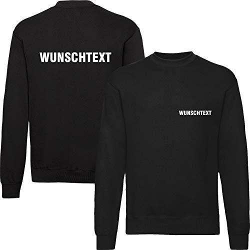 Nashville print factory Classic Sweatshirt schwarz Bedruckt mit Wunschtext Pullover S - 5XL (M)