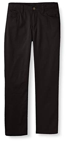 Chaps Boys School Uniform Stretch Twill 5 Pocket Pant, Black, 4