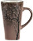 Villa Collection - Hela Mug Dia 50 cl - Grande Tasse en Grès 9 x 15 cm - Café & Thés - Resistant & Design - Motif Bois - anniversaire, fête des mères, fête des pères, noel - Rose foncé
