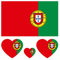 40pcs Country Flag Temporary Tattoos National Flag Football Soccer Team Decal Stickers, European Football Championship EURO 2021 2020 World Cup Face Body Arm Kid Adult Waterproof (Portugal)