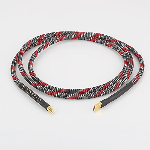 Hi-End di Alta qualità A26 OCC. Placcato Argento USB Dati del Cavo Audio USB Cavo DAC USB. Cavo USB A-B Cable HiFi (Length : 1.5m)