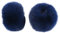 MoreChioce Kunstpelz Manschetten, Faux Fuchspelz Manschetten Damen Kunstfell Armstulpen Winter Pulswärmer Winddichte Manschetten Flauschig Plüschmanschetten Pelz-Handwärmer,33cmx12cm Blau