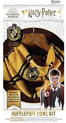 Harry Potter Strickset Loop Schal - Hufflepuff Design