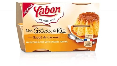 GÂTEAU RIZ CARAMEL 600G, YABON, LOT DE 4