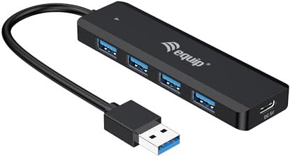 Equip 128959 4-Port-USB-3.2 Gen 1-Hub und Adapter für USB-C