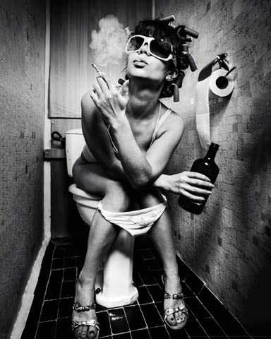 Toilet Cam - Party Hard - Poster Druck 40x50 cm