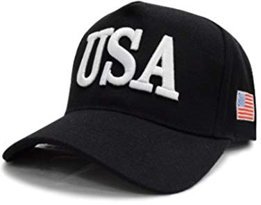 Maxtonser Unisex Outdoor President 2020 Campaign Baseball Cap USA 45 Amerikanische Flagge 3D Bestickt verstellbar für Snapback Trucker,