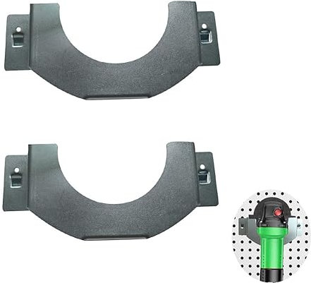 Qinwuwu (Pack of 2) Angle Grinder Holder Tool Wall Mount Bracket Wall Mount Bracket Grinders Rack Cutting Machine (170*70*30)