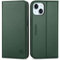 SHIELDON Case for iPhone 15 5G 2023, Genuine Leather Wallet Case with [Card Slots][RFID Blocking][Stand Function][Magnetic Closure] Protective Case Cover Compatible with iPhone 15 - Evergreen