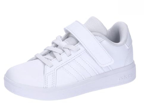 adidas Grand Court 2.0 Shoes Children, Scarpe da Tennis Unisex-Adulto, Cloud White/Cloud White/Grey One, 33.5 EU