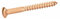 ACTON Vis à bois tête fraisée bombée fendue - Laiton 3x20 mm - Boîte de 100 - Vis, pointes, boulons