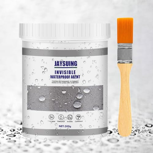 300g Sellador Invisible Impermeable, Agente Aislante Transparente, Waterproof Insulating Sealant, Waterproof Anti-Leakage Agent, Sellado Impermeable Para Interior y Exterior Grietas, Con Cepillo