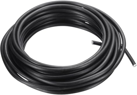 PATIKIL 5m Basteldraht 4mm Bonsai Training Draht 1 Rolle Blumen Draht Stiele Eloxiertes Aluminium Baum Draht 16.4 Fuß Gesamt für Gartenarbeit Zweig Befestigung Schwarz