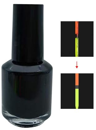 Ahuuen Vernice riflettente galleggiante, Vernice per boa da pesca - Vernice fluorescente con esca da pesca, vernice galleggiante riflettente colorata - Forniture per la pesca a fluorescenza con