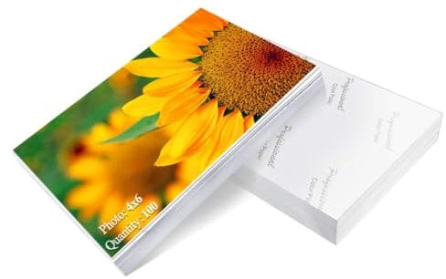 Vasemouh Papier Photo 10x15 Glacé, Lot de 100 Papiers Photos Imprimante Brillant 10x15CM，200g/㎡