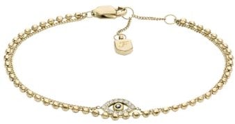 Fossil Sutton JF04794710 Bracelet en Acier Inoxydable pour Femme Doré, Taille Unique, Acier Inoxydable, Pas de gemme