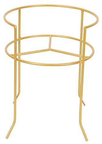 Amosfun Wine Bucket Rack Beer Dispenser Holder Beverage Dispenser Stand Gold Legs Stable Sturdy Design