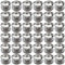 SHSMPXOY 30 Set Rivetti a Vite, M5 x 4 mm Rivetti Chicago, Viti Chicago Screws Chicago Book Viti,Viti Chicago di ricambio in Metallo per Borse, Libri, Collari, Zaini, Guinzagli per Cani (Argento)