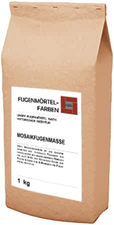 MOSAIK Fugenmasse | BEIGEDUNKEL | 1kg | Optimiert für 1mm-4mm schmale Fugen im Innen- und Außenbereich auf Wand- und Bodenflächen | Frostfest