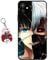 Staremeplz Compatible with Compatible with iPhone 16 Case Anime Design [With Figure Keychain], Soft Silicone Flexible TPU Animation Phone Case for iPhone 16 - Case 6