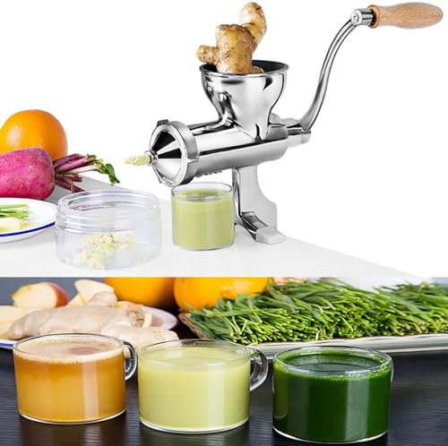 Estrattore manuale di Wheatgrass Juicer, estrattore di erba di grano, succo che scorre liscio e veloce, migliora l'efficienza dell'estrazione del succo, design separato, per erba di grano, frutta,