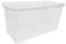 simpa 110L XL Stackable Plastic Storage Box with Clear Lid - 42cm (H) x 79.5cm (L) x 40cm (W) - Single Box