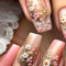 Kabwea 24 pièces de designs d'ongles printemps et été avec différents motifs floraux, ongles à presser, ongles à coller, faux ongles