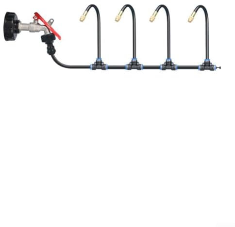 Kit de pulverización de jardín, aspersor automático integrado, sistema de pulverización de jardín ajustable para plantas de jardín (10 m)