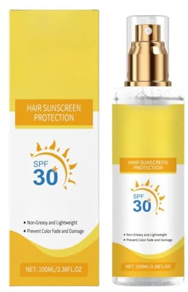 Sonnenschutzspray für Haare, Anti-UV-Haarspray, schützt vor Ausbleichen und Austrocknen, geeignet für Strandurlaub und Outdoor-Sport.